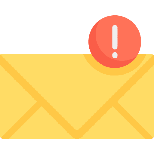Email interface envelopes mail icon