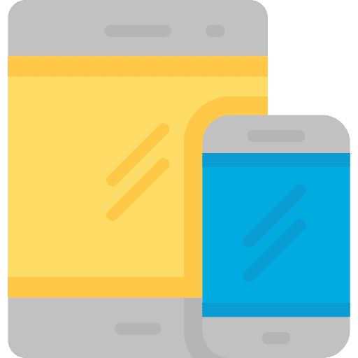 Responsive smartphone tablet electronics icon