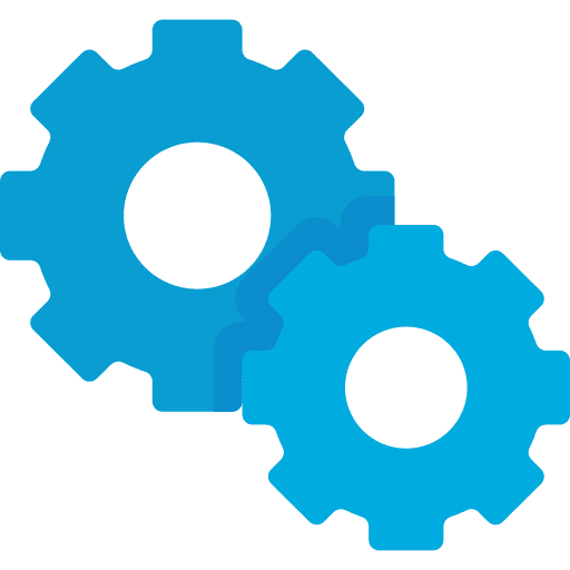 Settings gear tools and utensils seo and web icon