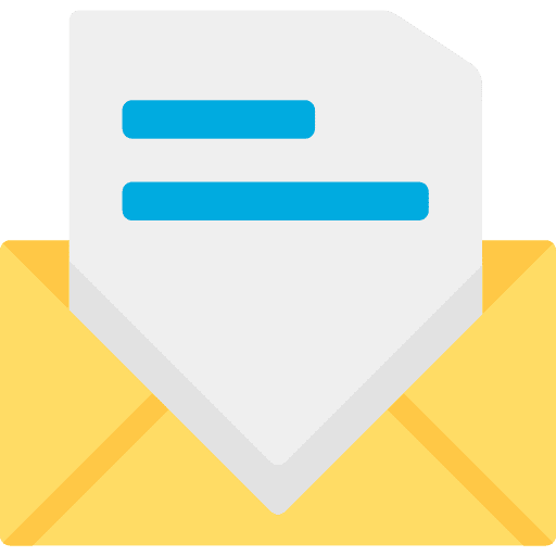 Email interface message communications icon