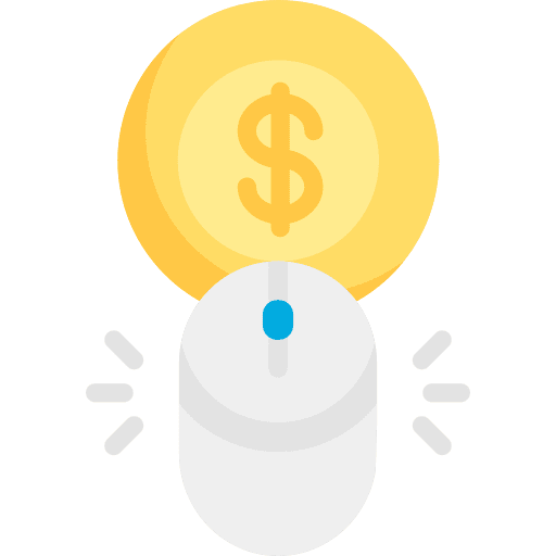 Pay per click seo and web computer mouse icon