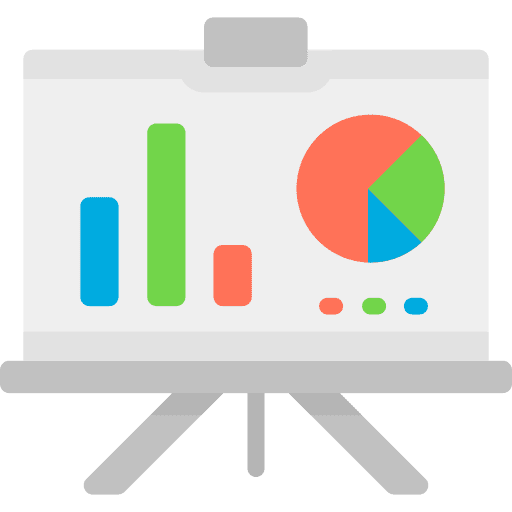 Presentation business analytics profits icon