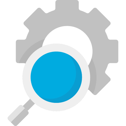 Settings seo and web configuration gear icon