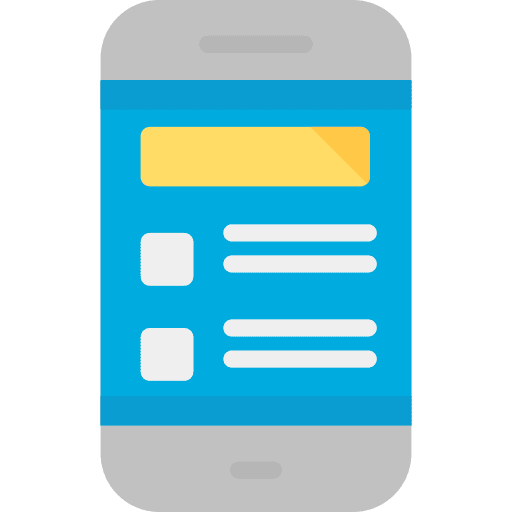 Smartphone technology cellphone touch screen icon