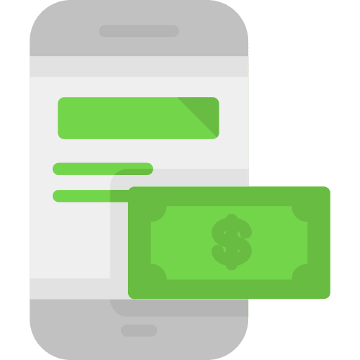 Smartphone technology touch screen communications icon