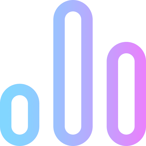 Bar chart ui graphic business icon