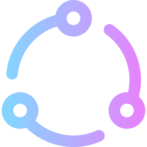 Share multimedia connection network icon