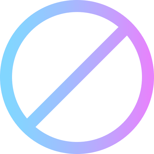 Disabled signaling prohibition shapes icon