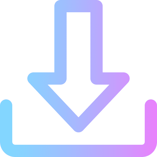 Download multimedia downloading direction icon