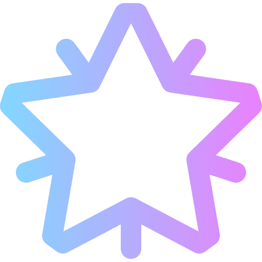Star shapes and symbols rating rate icon