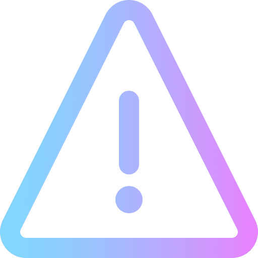 Warning attention issue signs icon