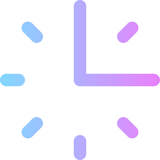 Clock hour watch time and date icon