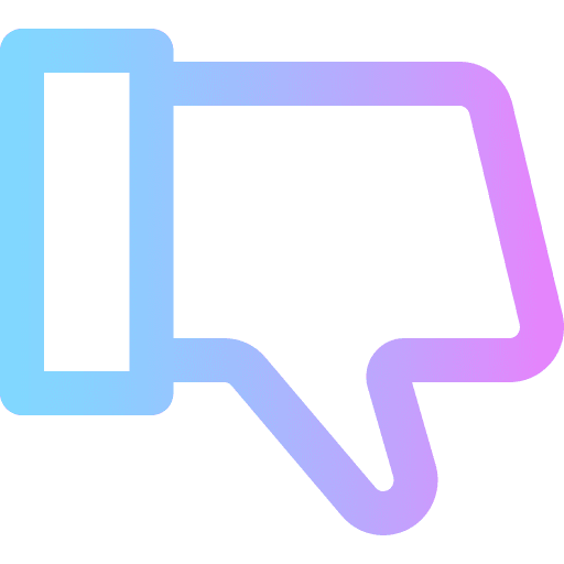 Dislike gestures dislike finger icon