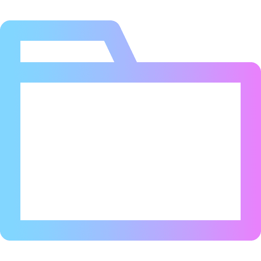 Folder data storage interface storage icon