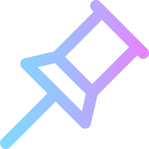 Push pin attachment school material push pin icon