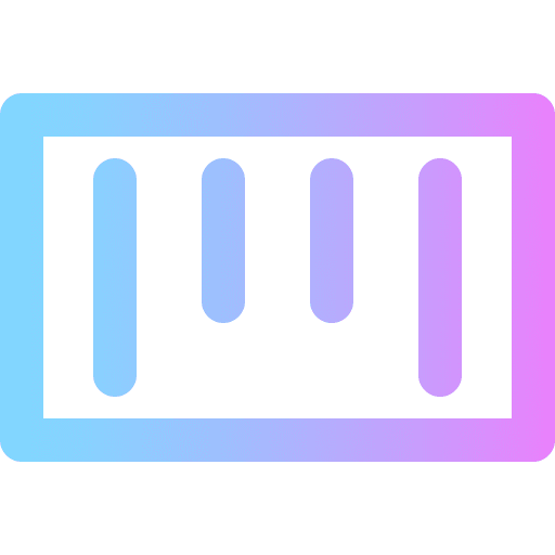 Barcode products barcode horizontal icon