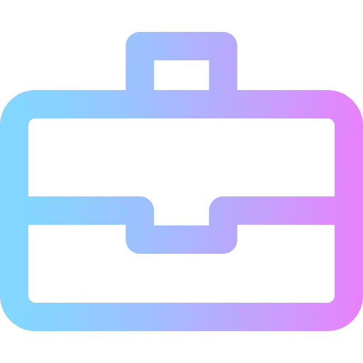 Briefcase business travel suitcase icon