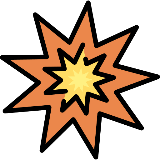 Explosion signaling nature starburst icon