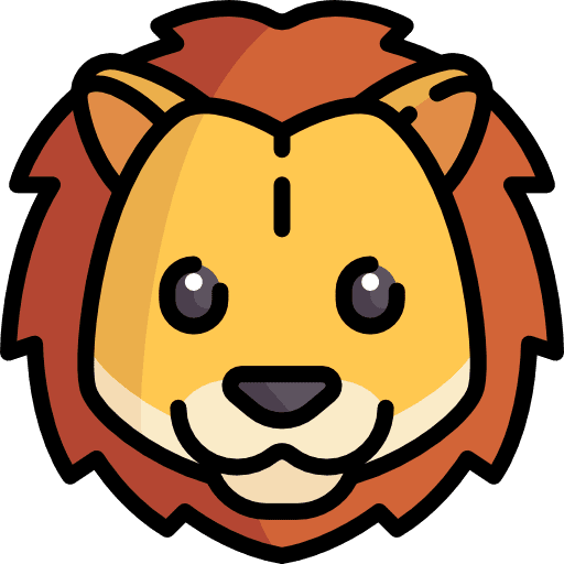 Lion circus lion zoo icon