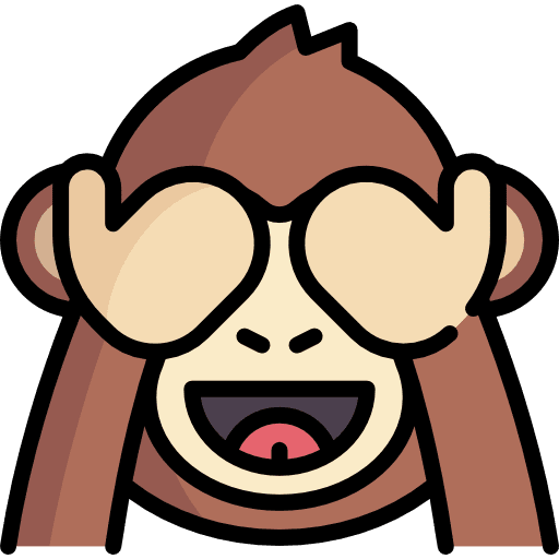 Monkey wildlife animals emoticons icon