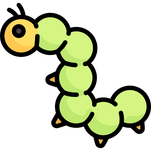 Caterpillar worm caterpillar insect icon
