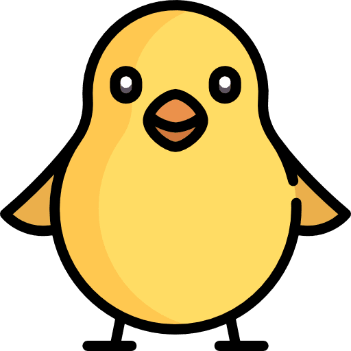 Chicken farming and gardening animals bird icon