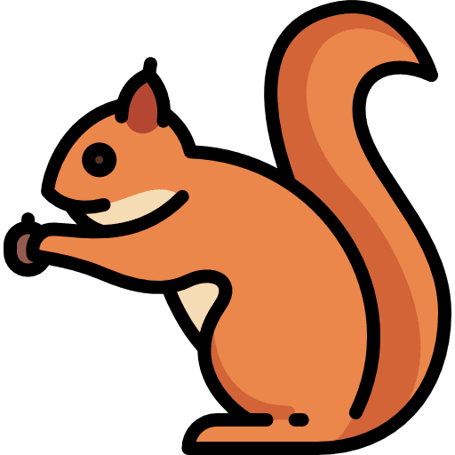 Chipmunk animals squirrel wild life icon