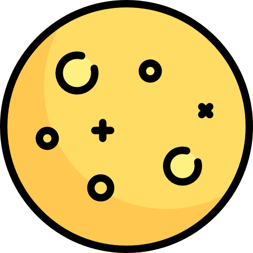 Full moon moon phase nature moon icon