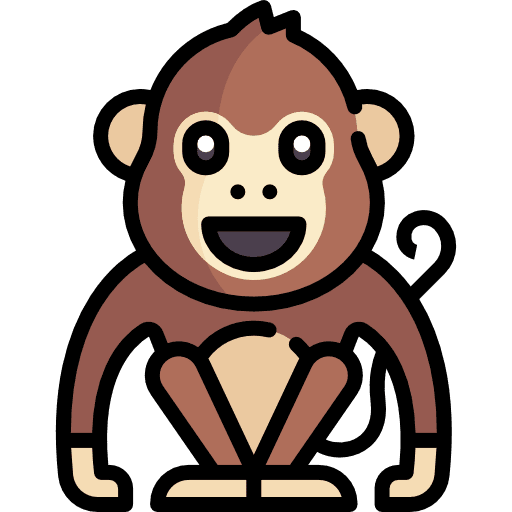 Monkey mammal monkey wildlife icon