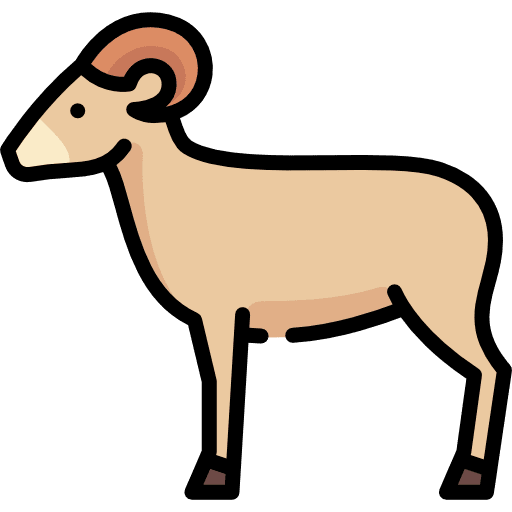 Ram animal farming mammal icon