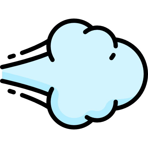 Wind blowing meteorology wind icon
