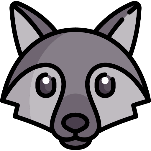 Wolf animal mammal zoo icon