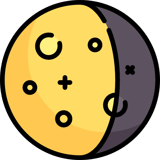 Moon astronomy full moon meteorology icon