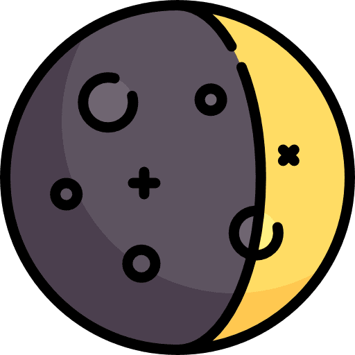 Moon meteorology animals astronomy icon