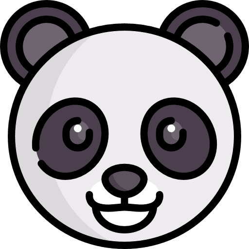 Panda panda panda bear mammal icon