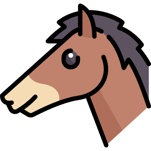 Horse animals horse mammal icon