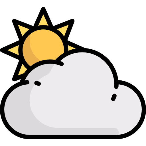 Cloudy cloudy atmospheric clouds icon