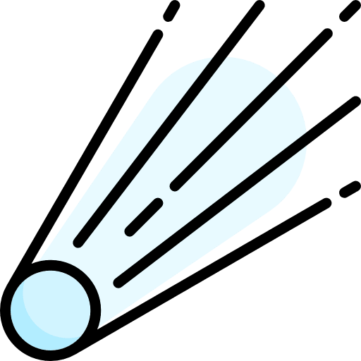 Comet astronomy meteor comet icon