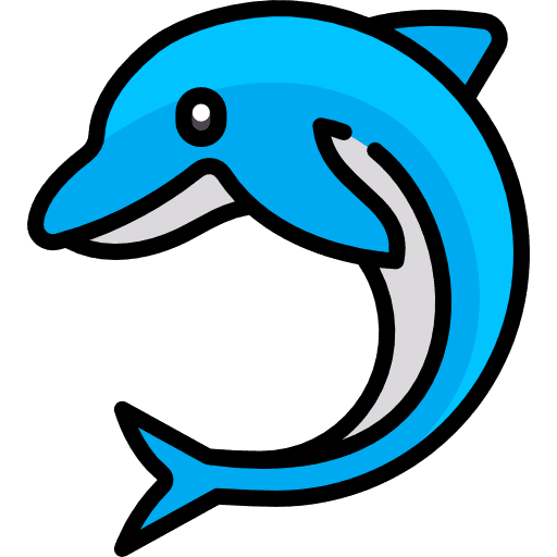 Dolphin dolphin sea life aquarium icon