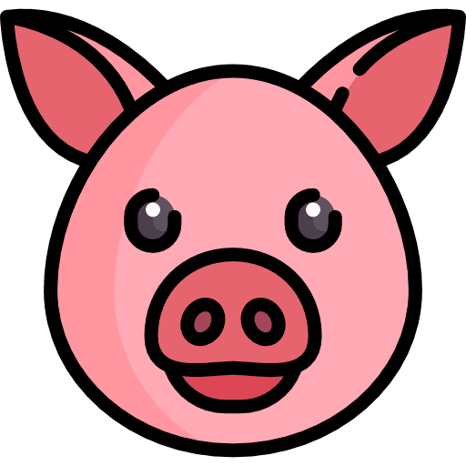Pig animals mammal farm icon