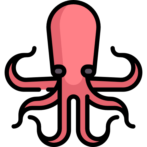 Octopus aquarium sea life octopus icon