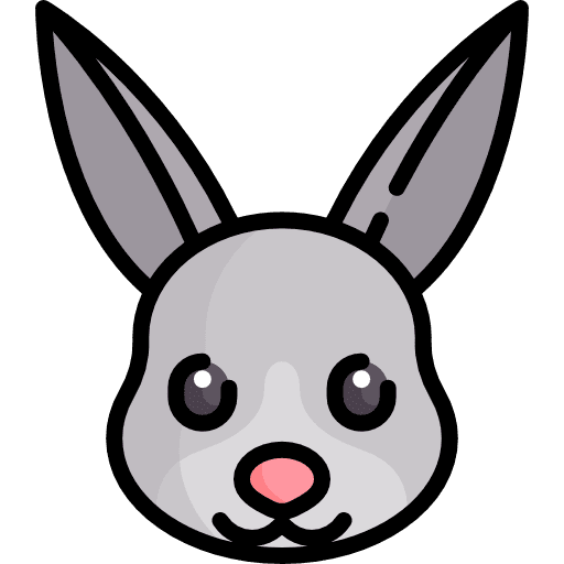 Rabbit easter mammal easter bunny icon