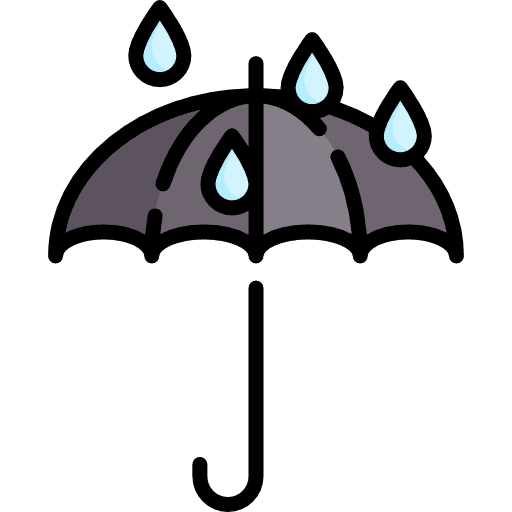 Rain umbrellas tools and utensils weather icon