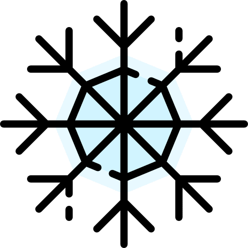 Snowflake weather cold snow icon