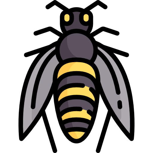 Bee animal kingdom bee fly icon