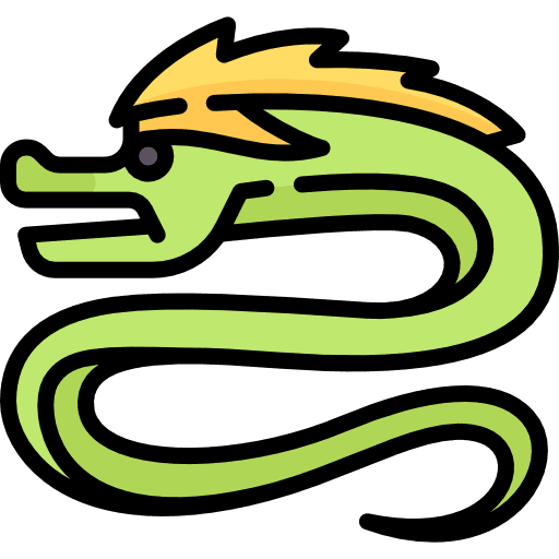 Dragon animals monster fairy tale icon