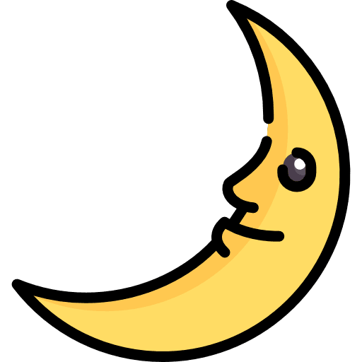 Half moon moon phases miscellaneous nature icon