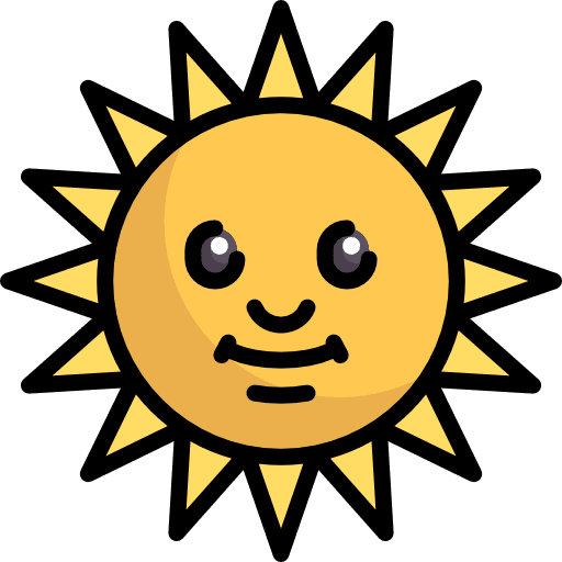 Sun summer nature summertime icon