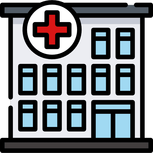 Hospital health clinic buildings medical icon