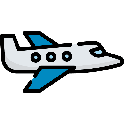 Airplane flight transport plane icon